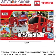 TOMICA TOMICA TOMICA TOMICA TOMICA TOMICA 170846 WORLD TRANSFORM FIRE TRUCK - FIRE STATION - DIECAST