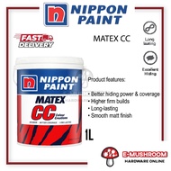 1L Nippon Paint CC Super Matex Colour Creations Interior Wall For Dinding Dalam Rumah