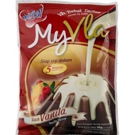 MY VLA VANILLA INSTANT SACHET / VLA FLA MYVLA UNTUK PUDING NUTRIJELL NUTRIJEL / WARNA PUTIH SUSU / K