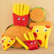 Cross-Border Creative Burger French Fries Pizza Pillow Plush Toy Simulation Snack Doll Burger Pillow
