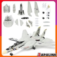 SEBUNAS 1:72 Scale F-14 Tomcat Fighter Quick Build Model Kit, Plastic Military F14 Toy Airplane Asse