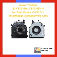Lenovo Thinkpad E14 E15 Gen 2 E15 GEN 4 for Intel Version C-271C-1 5F10Z58243 DC28000FTT0 DC5V FAN