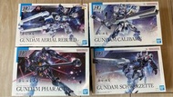水星的魔女 4盒 風靈 魔靈 鐵騎  戰騎 Gundam Aerial Calibarn Schwarzette Pharact