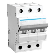 Hager MCB 3P Type B/C 10kA NB/NC306 NB/NC310 NB/NC316 NB/NC320 NB/NC325 NB/NC332 NB/NC340 NB/NC350 N