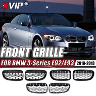 XVIP Silver Diamonds Style Front Bumper Grilles For BMW 3 Series E92 E93 2010-2013 328i 335i Double 