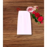 70 cm long straight skirt, slit in the back, pink color, convenient to wear to the office, parties, 