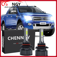 สำหรับFord Ranger T6 (ปี 2012 - 2014) (ไฟหน้า) - หลอดไฟหน้าLED 6000K 12V-24V Bright White Qty2 รับปร