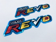 สติ๊กเกอร์ Hilux Revo Toyota สติกเกอร์ แต่งรถ รถซิ่ง Sticker JDM 3D ตัวนูน ติดรถ ติดกระจก ติดท้ายรถ ติดสเกิร์ต ติดข้างรถ รถกระบะ Car Foil Decals 2 ชิ้น