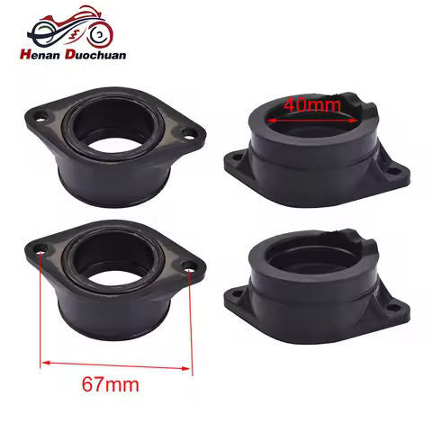 Motorcycle Carburetor Air Inlet Intake Manifold Pipe Adapter Joint Glue Boot For Suzuki DR250 TU250 