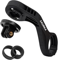Saurka Bicycle Computer Mount for Garmin Edge 1040 1030 840 830 540 530 130-Designed for 25.4 31.8 35mm Bike Handlebars Equipped with Quick Release Gopro Mount Adapter and Light Holder