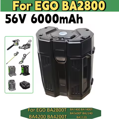 For EGO BA2800 56V 6000mAh Replacement Battery Compatible For EGO BA2800T BA4200 BA4200T BA1400 BA14