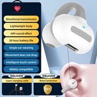 NEW TWS Wireless Bluetooth Headphones Bone Conduction Headset HiFi Stereo Ear Clip on Ear Earring Sports Earbuds With Microphone Over The Ear Headphon