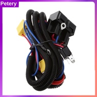 Petery ไฟหน้า H4ซ็อกเก็ตรีเลย์2ไฟฉายคาดศีรษะไฟแก้ไขชุดสายรัดปลั๊กสายไฟ