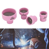 Rrianfo Pink Welding Cup  4Pcs 1.6mm Compact Size High Hardness Spare Parts TIG Ceramic Stable Gas O