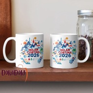 Winter Olympic Cortina Ceramic Coffee Mug Gift Hampers Collection 11Oz 325ml Mug