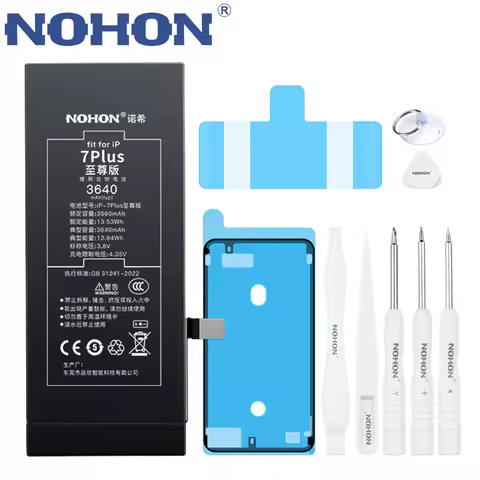 NOHON Replacement Battery For Apple iPhone 7 8 Plus 6S 6 11 Pro 12 X XR XS MAX SE SE2 SE3 High Capac