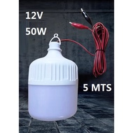 DC 12V 50W LED Light Bulb Set With Clips & Cable 5 mts Bazaar Pasar Malam Light Bulbs Camping Fishin