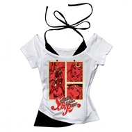 Steel Ball Run JoJo Bizarre Adventure Cropped Top - Y2K Summer Kawaii Fashion
