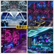 3d Wholesale Gaming ktv Technology Sense Wallpaper Internet Cafe K9HX Three-Dimensional Star Hotel I