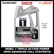 MOBIL 1 5w50 Triple Action Power Advanced Fully Synthetic Engine Oil 4L