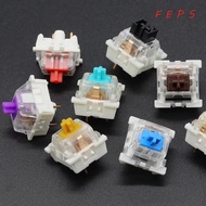 FEPS 10pcs Gaming Switch, Linear Tactile Mechanical Keyboard Switch,  Clicky Silent  LED 3Pin Switch