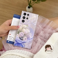 Elegant Phone Case For Realme C12 C11 C3 X7 Pro X50 Pro X 5G 4G Back Cover Cute Flower Anti-fall Sof