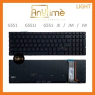 ASUS G551 G771J G771JM G771JW GL551J GL551JM GL551JX GL551VW Keyboard US Backlit Papan Kekunci