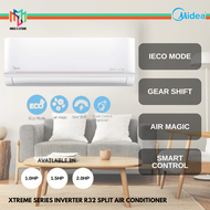 Midea MSXE-10CRDN8 MSXE-13CRDN8 MSXE-19CRDN8 Xtreme Series Inverter 32 Wall Mounted Split Air Conditioner Air Cond 1.0 HP 1.5 HP 2.0 HP 4 Star Rating Smart Control Penghawa Dingin