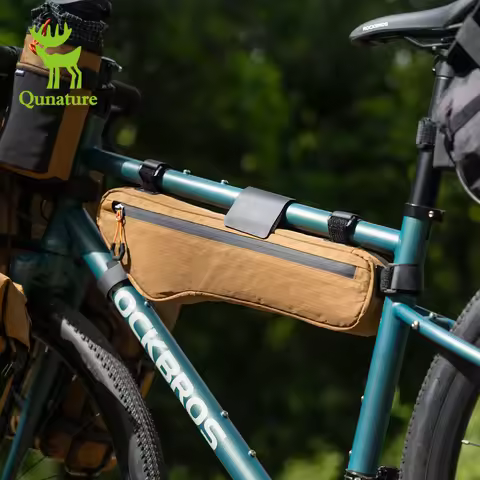 Qunature Bikepacking Bag Bike Frame Bag Large-capacity Waterproof Mtb&Road Bike Cycling Bag Wear-res