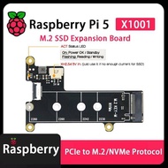 Raspberry Pi 5 PI5 X1001 1001 Placa adaptadora PCIE a M.2 NVMe Protocol M.2 SSD Expansion Board With