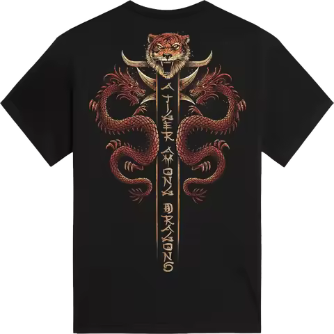 Tiger Among Dragons T-shirts Sabaton Global Tour Mercah Print Tee Men Women Classic Rock and Roll St