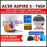 BARU ! Laptop Acer Aspire 3 A315-58-74GF Core i7-1165G7 Ram 8Gb Ssd 512Gb Layar 15.6" Full hd