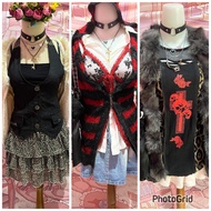 Y2k top set, gothic/grunge, coquette, gyaru outfit