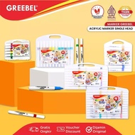 TBMO GREEBEL ACRYLIC MARKER SINGLE HEAD GMAS 12-18-24-36-48 COLORS