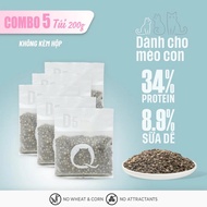 Hạt Macaron D10 PetQ 40% protein 90% thịt & dầu cá Chất xơ Không muối ngũ cốc Mọi độ tuổi