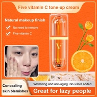 VC素颜霜 Five VC Makeup Cream Natural Tone Up Cream Lazy Cream Plain Face Cream