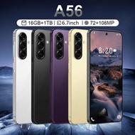A56 New Smartphone 4G/5G  6.7-inch Screen Memory 16GB+1TB  Battery 8000mAh Android 15.0