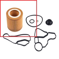 Oil Filter+Housing Gasket& Cooler Seal Set for BMW For X1 X3  for N26 N52 N54 N56