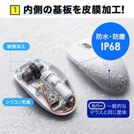 Japan Direct Delivery SANWA 2.4 GHz Wireless Mouse Waterproof Dustproof Antibacterial Silent IR Sens