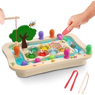 Wooden Montessori Toys Suitable for 2 3 4 Years Old Toddler Toys Educational Learning Toys Magnetic 