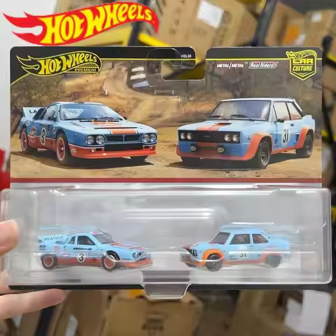Genuine In Stock Hot Wheels Premium Car Culture Gulf 2-Packs Lancia Rally Fiat Abarth 1:64 Diecast M