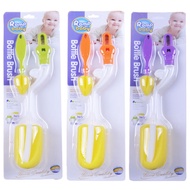 (2-Pc) Baby Milk Bottle Brush Nipple  Nylon Brush Teat Brush Sponge Brush Milk Bottle Cleaner 360 Degree Rotation Baby M