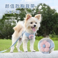 Puppy Leash Dog Vest Small Puppy Teddy Bichon Pomeranian Bichon Strap Chain Outing Walking Dog