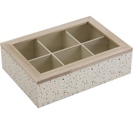 【VERSA】木質茶包收納盒(彩點)  |  咖啡包收納盒 防塵收納盒 茶具
