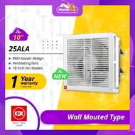 KDK 25Ala Ventilating Exhaust Fan | 10” (25cm) Fan Blade Size | Wall-Mounted with Louver ala 25Alh