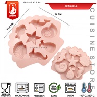 [COD] Cetakan Puding Karakter SEASHELL 7 / Cetakan Silikon /  Cetakan Hewan Laut Ikan Kerang Kuda La
