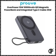 PROOVE OverPower 15W 10000mAh Qi2 Magnetic PowerBank and Integrated Type C Cable 35W Fast Charging P