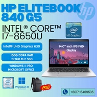 HP ELITEBOOK 840 G3-G5, 830 G5, 820 G1-G3, 2740p, 5320m Core I7 14.0" Inch 32GB / 512GB SSD