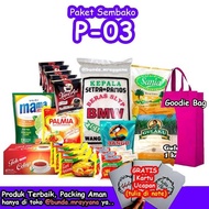 [#P-03] Paket Sembako (Beras Gula Kopi) Hampers Parsel Belanja Bulanan