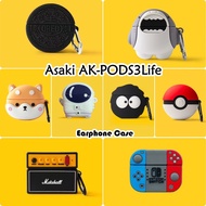 READY STOCKFor Asaki AK-PODS3Life Case Casing Soft Silicone Earphone Case Funny Cartoon Series